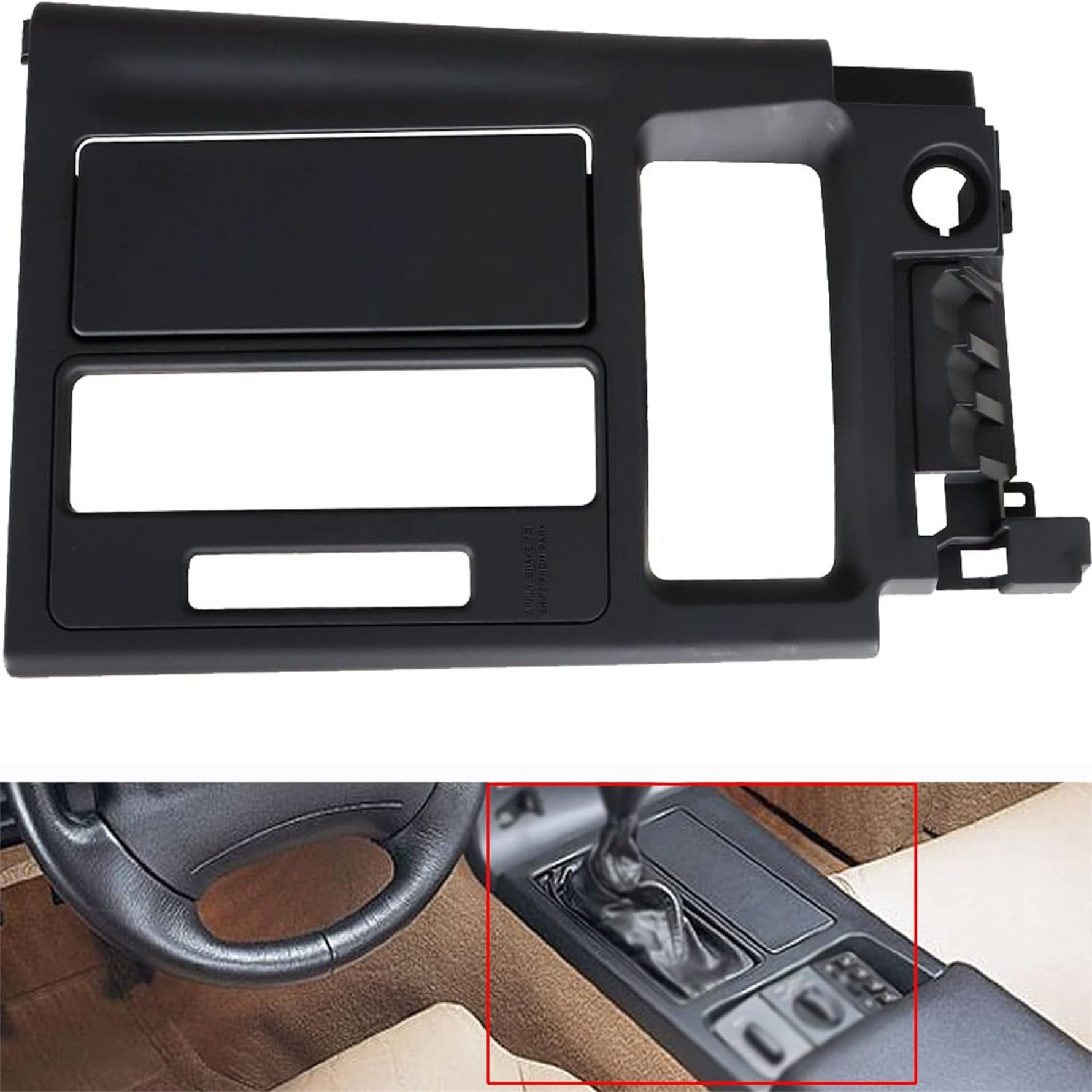 Amazon.com: munirater Black Automatic Shift Plate Console Panel